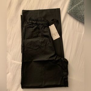 Zara faux leather pants